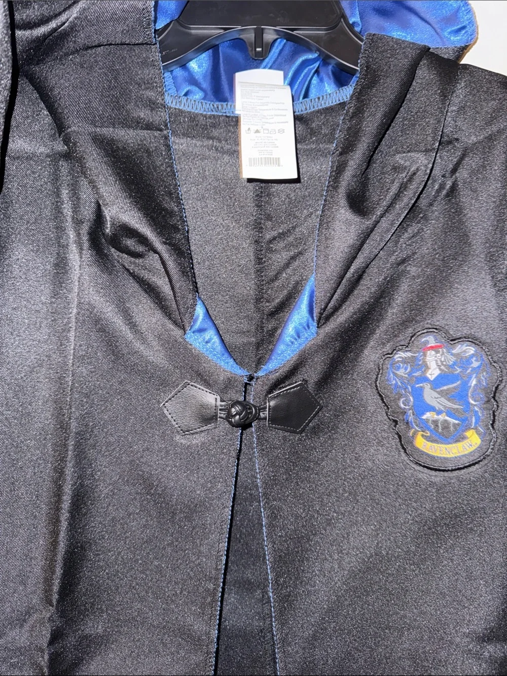 Wizarding World Harry Potter Kids XL 14 16 Black Hooded Wizard Cape RAVENCLAW